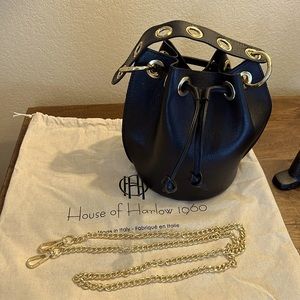 House of Harlow 1960 Bucket Leather Bag